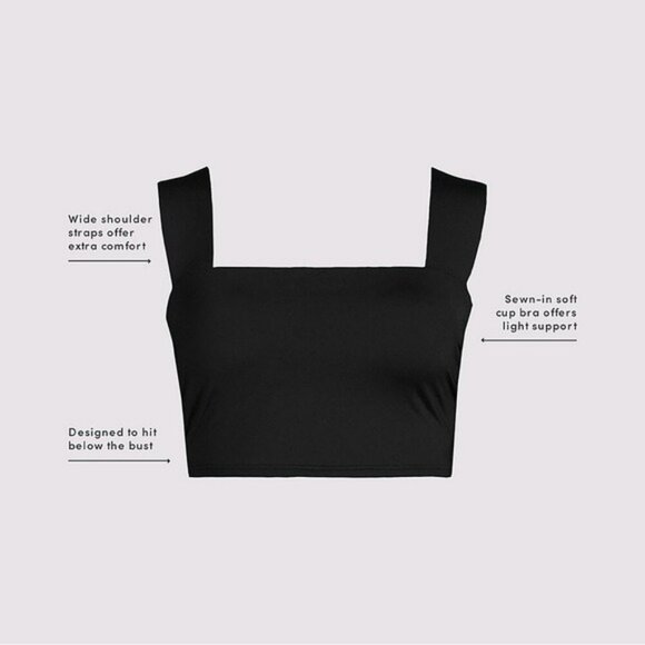 Lands end square neck bikini top size 12 dd - Picture 5 of 7